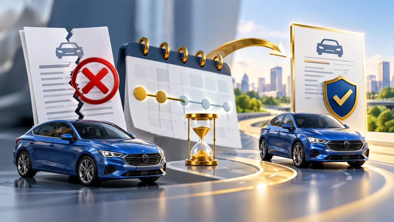Illustration assurance automobile : assurance auto après résiliation par l’assureur : délais et démarches