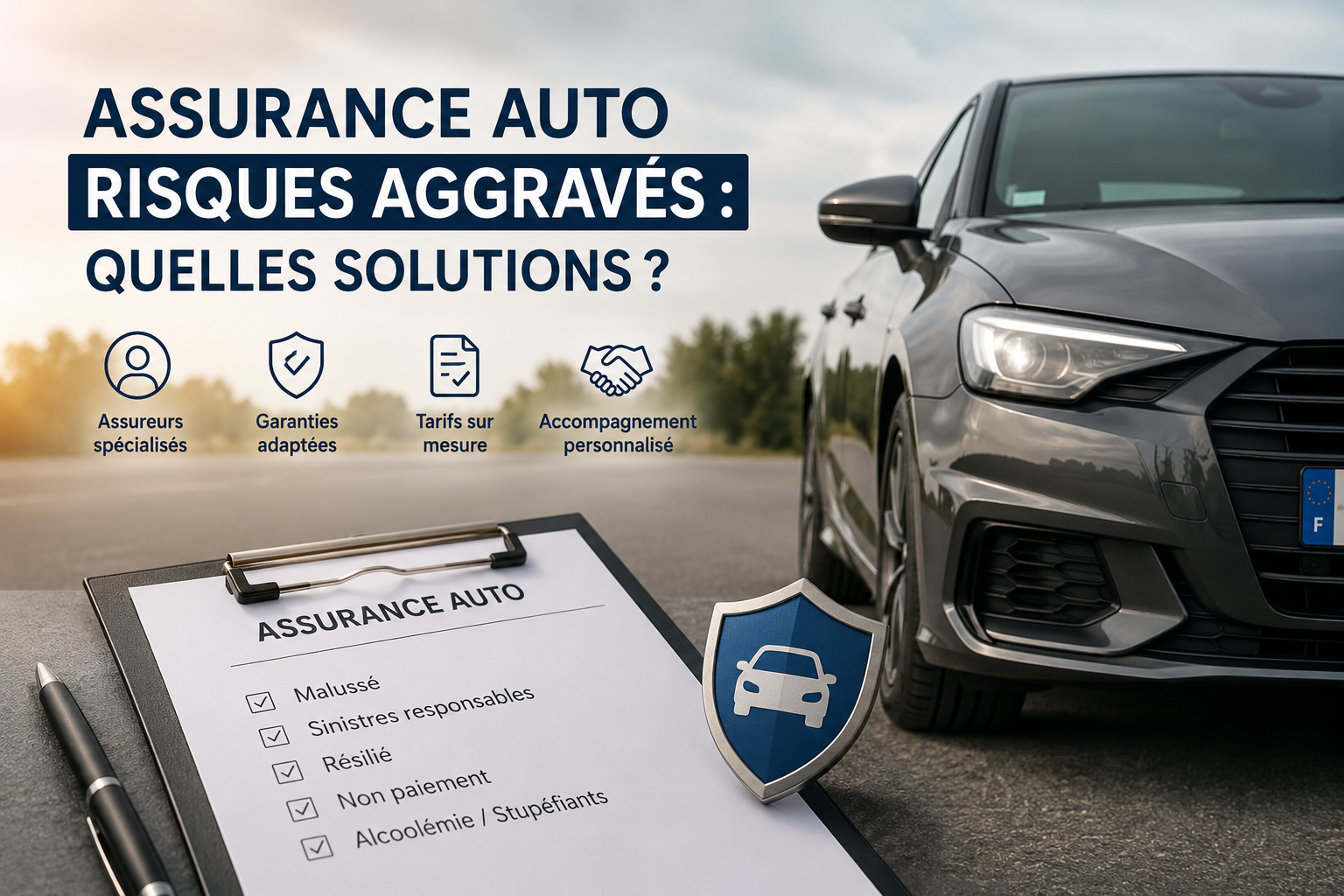 Assurance auto risques aggravés : quelles solutions ?
