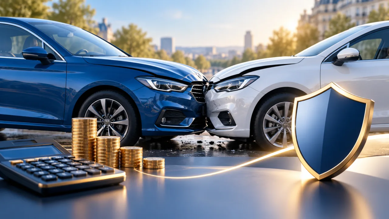 Illustration assurance automobile : sinistre auto responsable ou non responsable : quel impact sur le tarif ?