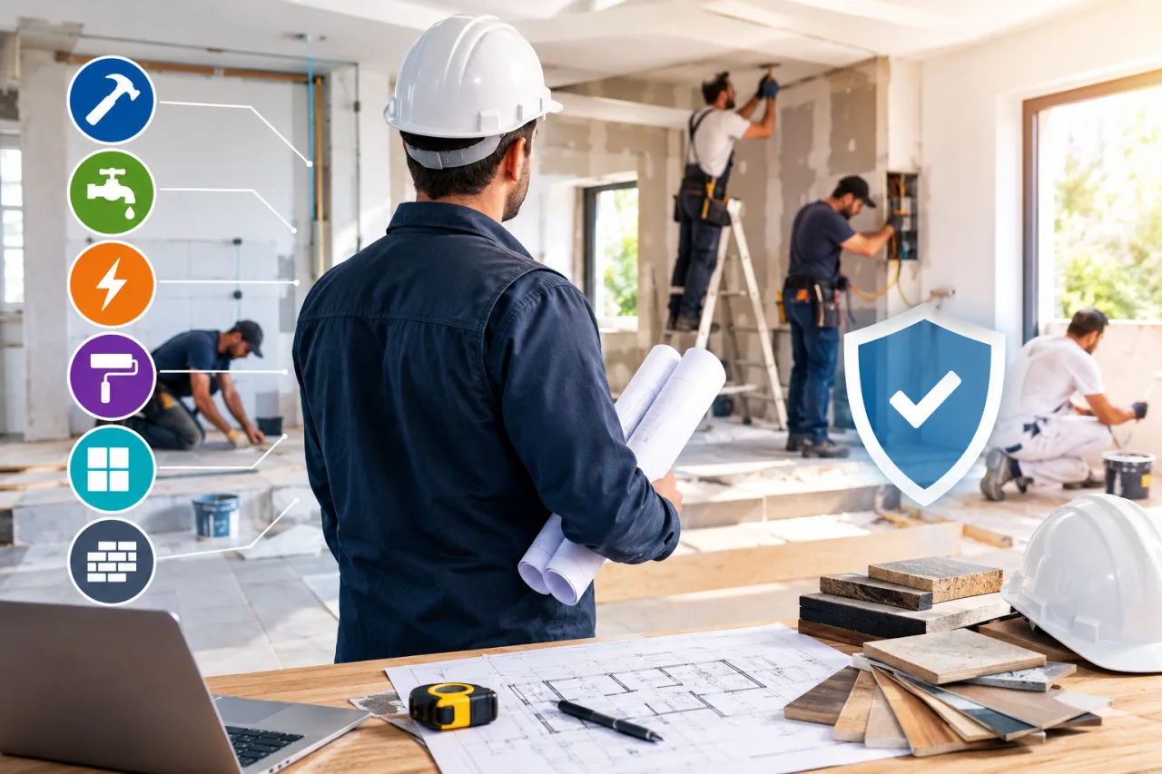 Illustration professionnelle pour comprendre l’assurance décennale d’un artisan indépendant du bâtiment